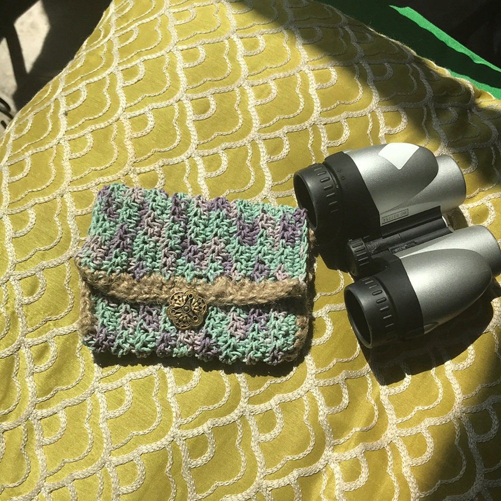 Small pastel blues wallet